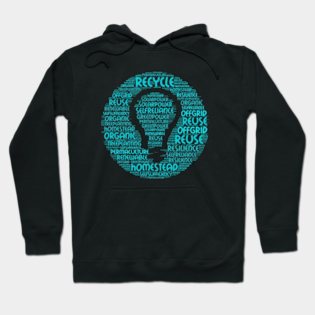 Ecological Word cloud Hoodie by bumblethebee